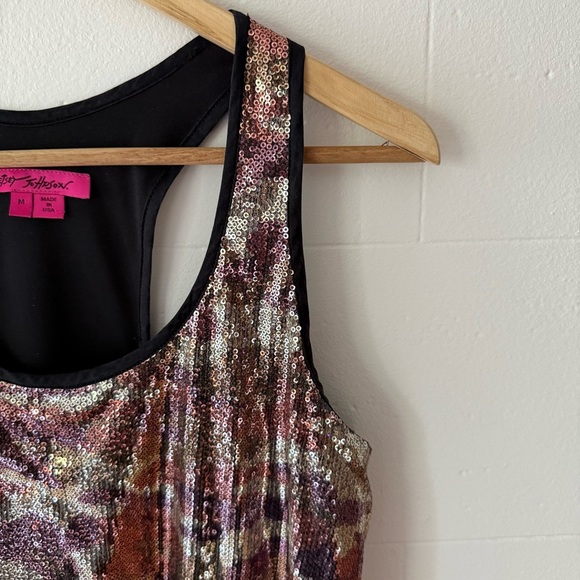Y2K Betsey Johnson Sequin Sleeveless Dress - Picture 6 of 8